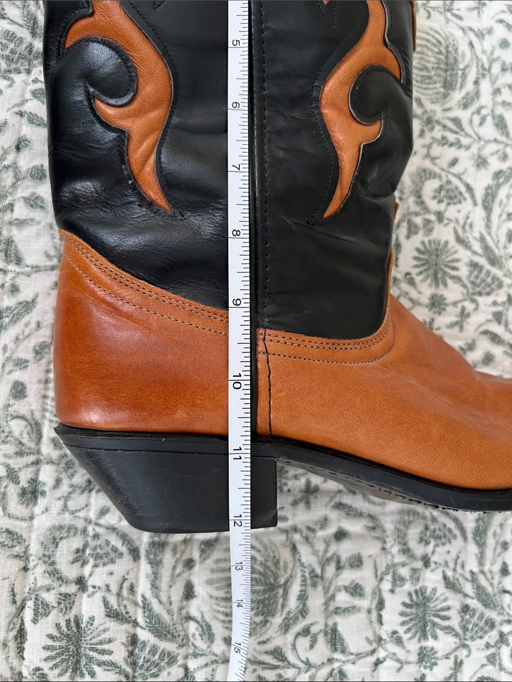 dingo Black and Brown Western Women's Heeled Boots - Picture 11 of 12
